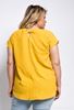 Picture of PLUS SIZE YELLOW TOP WITH GOLD TRIM